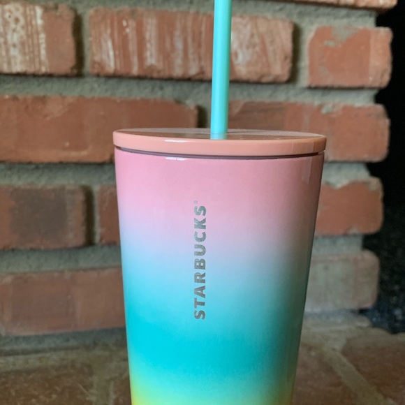 Starbucks Rainbow Ombré Venti Tumbler Stainless - Picture 2 of 5
